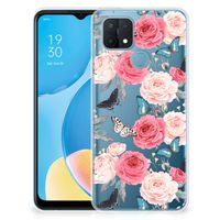 OPPO A15 TPU Case Butterfly Roses