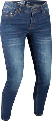 BERING Lady Trust Slim, Motorjeans dames, Blauw washed