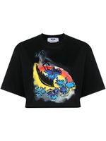 MSGM t-shirt crop à imprimé graphique - Noir MSGM t-shirt crop à imprimé graphique - Noir