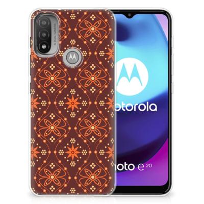 Motorola Moto E20 | E40 | TPU bumper | Batik Brown