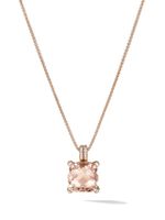 David Yurman collier Châtelaine en or rose 18ct à pendentif à diamant