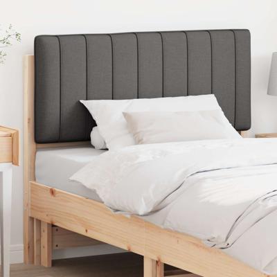 Gestoffeerd hoofdbord Bruin en Donkergrijs 100 cm