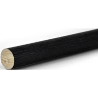 Leen Bakker - Gordijnroede 200cm - - Ø28mm (1280106) - Hout - Zwart