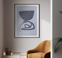 Zandloper poster abstract Zandloper poster abstract
