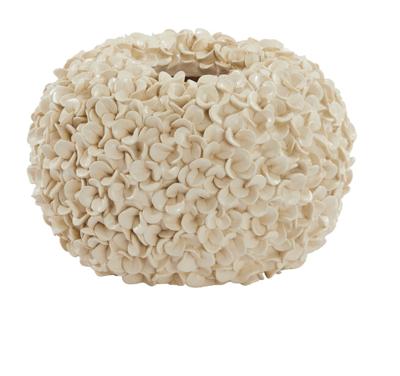 Light & Living Vaas 'Phylia' ø38cm, kleur Crème