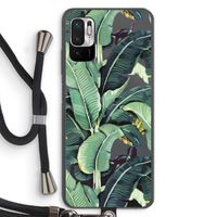 Bananenbladeren: Xiaomi Redmi Note 10 5G Transparant Hoesje met koord