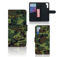 OPPO A91 | Reno3 | Telefoon Hoesje | Army Dark