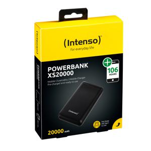 Intenso XS20000 Powerbank 20000 mAh LiPo Zwart Statusweergave