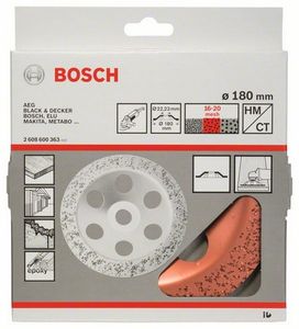 Bosch Accessoires Hardmetalen komschijf 180 x 22,23 mm; medium, vlak 1st - 2608600363