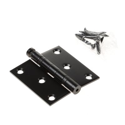 Kogellagerscharnier 76x76x2,5 zwart