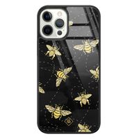 iPhone 12 Pro glazen hardcase - Bee yourself
