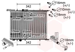 Van Wezel Radiateur 40012300