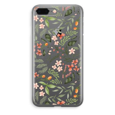Sweet little flowers: iPhone 8 Plus Transparant Hoesje