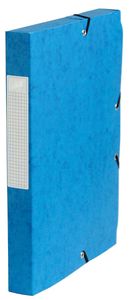 Pergamy elastobox, rug van 4 cm, donkerblauw