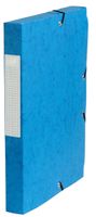 Pergamy elastobox, rug van 4 cm, donkerblauw