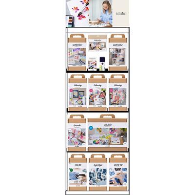 Creativ Company Vloerdisplay, ongemonteerd, hero kunstartikelen, volwassene, h: 1580 mm, l: 600 mm, b: 400 mm, 84 eenh./ 1 stuk