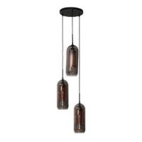 "MOOS Dolf Hanglamp 3-lichts - Gerookt Glas   " - thumbnail