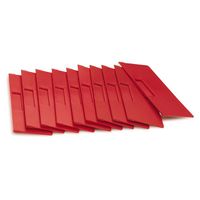 Verdeelschot rood Tayg 219x79mm 10 stuks