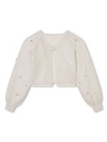 Lanvin Enfant cardigan à design ouvert - Tons neutres