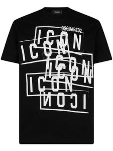 DSQUARED2 t-shirt à logo Icon imprimé - Noir