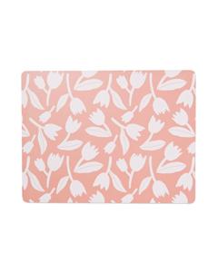 HEMA Placemat 32x42 Kurk Roze Met Tulpen (roze)