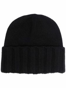 Emporio Armani bonnet en cachemire - Noir