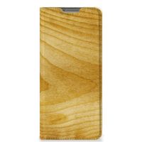 OPPO Find X5 Book Wallet Case Licht Hout