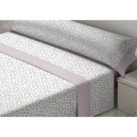 Beddengoedset Tejidos Reina Fides Wit Roze Bed van 180