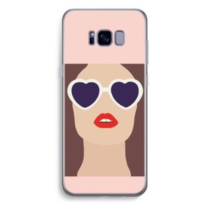 Red lips: Samsung Galaxy S8 Plus Transparant Hoesje
