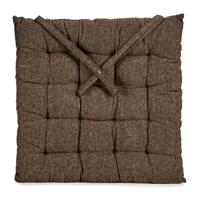 Stoelkussen Decorama - binnen/buiten - bruin - 40 x 40 x 5 cm - polyester Stoelkussen Decorama - binnen/buiten - bruin - 40 x 40 x 5 cm - polyester