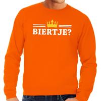 Koningsdag en supporters sweater - Biertje - trui - oranje - heren - kleding