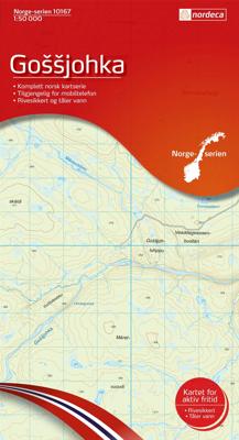 Wandelkaart - Topografische kaart 10167 Norge Serien Gossjohka | Nordeca