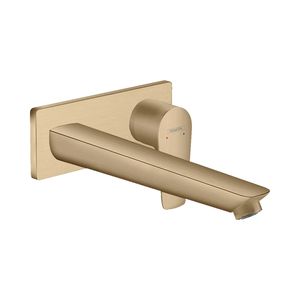 Hansgrohe Wastafelmengkraan Talis E Afdekset Uitloop 22.5 cm en Afvoerplug Geborsteld Brons