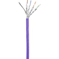 Renkforce RF-4724914 RJ45 Netwerkkabel, patchkabel CAT 6 S/FTP 0.25 m Violet Snagless, Vergulde steekcontacten, Vlambestendig 1 stuk(s) - thumbnail