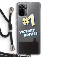 Victory Royale: Xiaomi Redmi Note 10 Pro Transparant Hoesje met koord