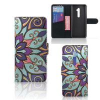 OPPO Reno2 Hoesje Purple Flower - thumbnail