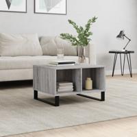 Salontafel 60x50x36,5 cm bewerkt hout grijs