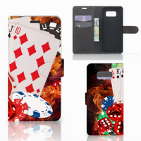 Samsung Galaxy S8 Plus Wallet Case met Pasjes Casino - thumbnail