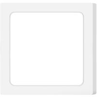 LED Downlight Vierkant 12W Opbouw - Helder/Koud Wit 6500K - Mat Wit Kunststof