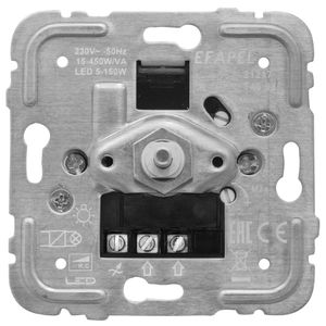 Efapel druk-/wissel dimmer voor dimbare ledlampen R,C 15-450W/VA / Led 5-150W