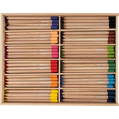 EDU3 Edugreen jumbo kleurpotloden, vulling 5 mm, diverse kleuren, 12x12 stuk/ 1 doos