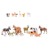 Plastic boerderij diertjes 2x0 stuks   - - thumbnail