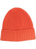 Dell'oglio bonnet nervuré en cachemire - Orange