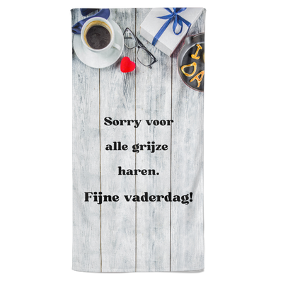 Vaderdag Handdoek - Grijze Haren - Pillow Buddies