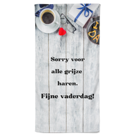 Vaderdag Handdoek - Grijze Haren - Pillow Buddies