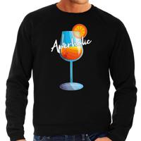 Apres ski sweater voor heren - Aperholic - zwart - wintersport - snowboarden