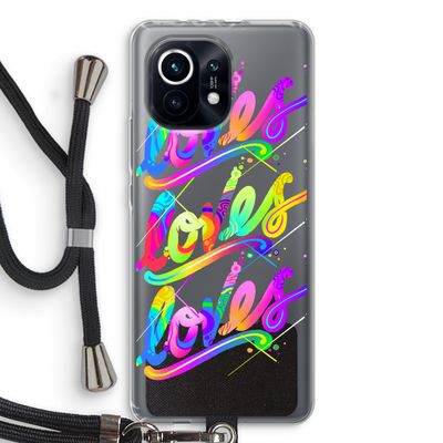 Loves: Xiaomi Mi 11 Transparant Hoesje met koord