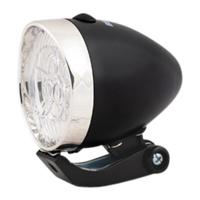 Koplamp Chrome/zwart LED fiets