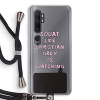 Christian Grey: Xiaomi Mi Note 10 Pro Transparant Hoesje met koord