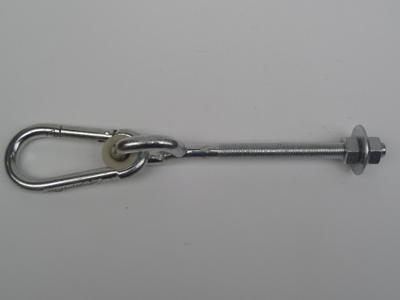 Schommelhaak m12x250 mm elektrolitisch verzinkt lengte tot oog 140 mm - Hermic